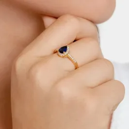 ANEL GOTA COLOR AZUL CRAV