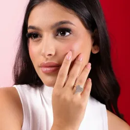 ANEL MAX CORACAO CRAV 18K