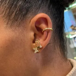 EAR JACKET BORBOLETA