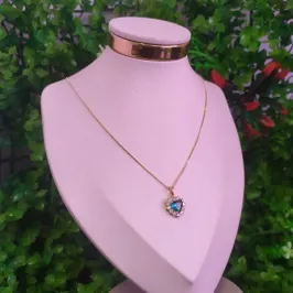 GARG CORACAO CRA VERDE 18K