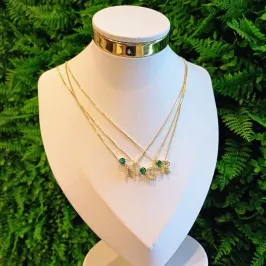 GARG INICIAL CRAV + TURMALINA 18K