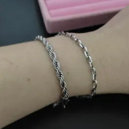 PULSEIRA CORDÃO BAIANO II AÇO INOX