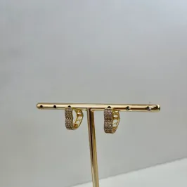 ARGOLA G CORACAO CRAVEJADO TRIPLO