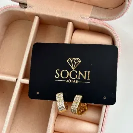 ARGOLA P CORACAO CRAVEJADO TRIPLO