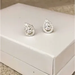 BRINCO P GOTA CRAVEJADO - BANHADO A PRATA