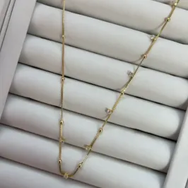 GARGANTILHAS BOLINHAS + ZIRCONIAS