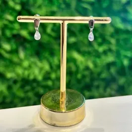 BRINCO GOTA ZIRCONIA - AÇO INOX