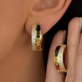 ARG  LUXO COLOR  CRAV ZIRC 18K