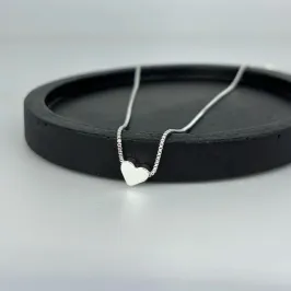 GARGANTILHA 1 LOVE - BANHADO A PRATA