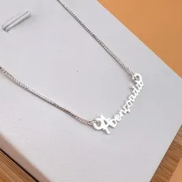 GARGANTILHA ABENCOADA - BANHADO A PRATA