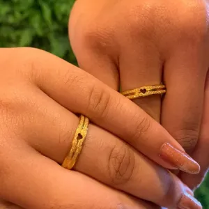 ANEL LOVINHO INOX DOURADO