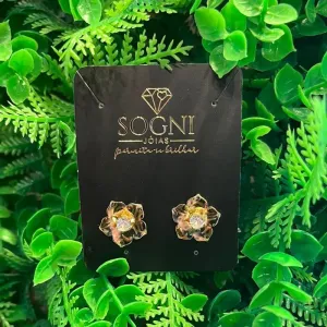 BRINCO M FLOR + ZIRC 18K