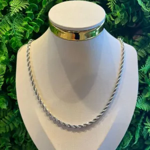 CORDÃO BAIANO AÇO INOX 45CM