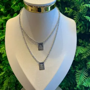 ESCAPULÁRIO NOSSA SRA AÇO INOX