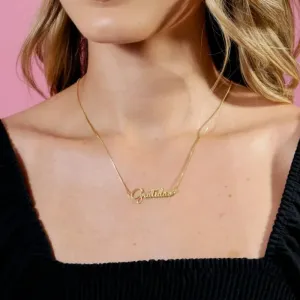 GR GRATIDÃO 45CM+5CM 18K