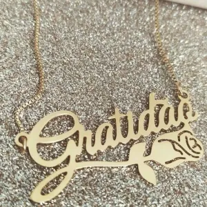 GR GRATIDÃO + ROSA 18K