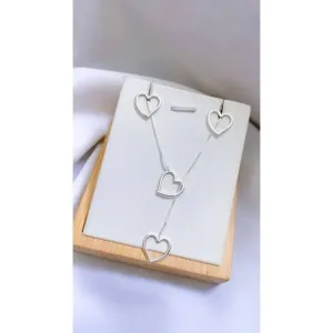 GRAVATA AMORE BANHADA A PRATA