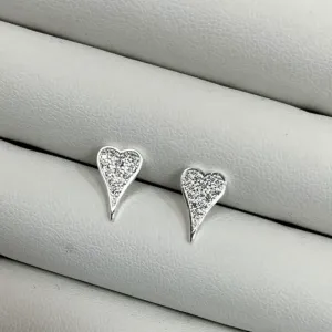 ARGOLA CORAÇÃO CRAV - BANHADO A PRATA