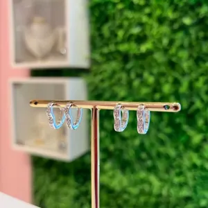 ARGOLA DUO M P LOVE CRAV - BANHADO A PRATA