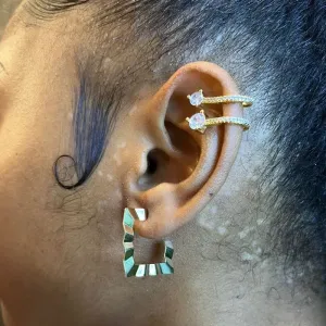 ARGOLA ORGANICA QUADRADA