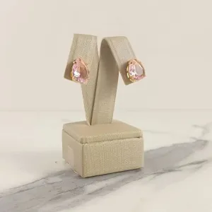 BRINCO GOTA CORAÇÃO ROSE