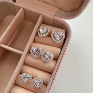 BRINCO M CORACAO CRAVEJADO - BANHADO A PRATA