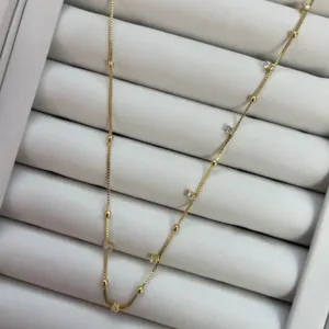 GARGANTILHAS BOLINHAS + ZIRCONIAS