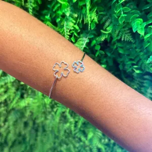 BRACELETE TREVO - AÇO INOX