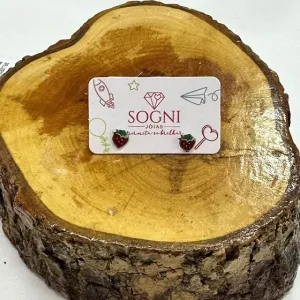 BRINCO MORANGO RESINADO - AÇO INOX