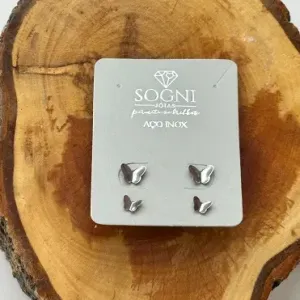 DUO BORBOLETAS - AÇO INOX