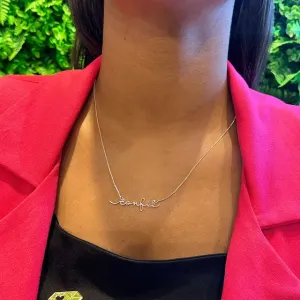 GARGANTILHA CONFIE - BANHADO A PRATA