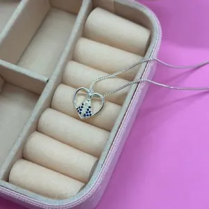 GARGANTILHA NOSSA SENHORA CORACAO  - BANHADO A PRATA