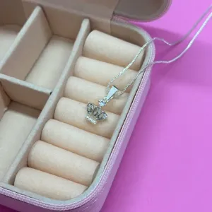 GARGANTILHA PRINCESS - BANHADO A PRATA