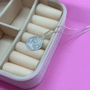 GARGANTILHA TU É TREVO  - BANHADO A PRATA