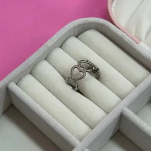 ANEL REGULAVEL CORAÇÕES - AÇO INOX