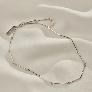 CHOKER LIZ - BANHADO A PRATA