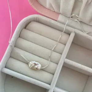 CHOKER PEROLADA - BANHADO A PRATA