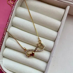 GARGANTILHA BATIMENTO INFINITO CRAV - 18K