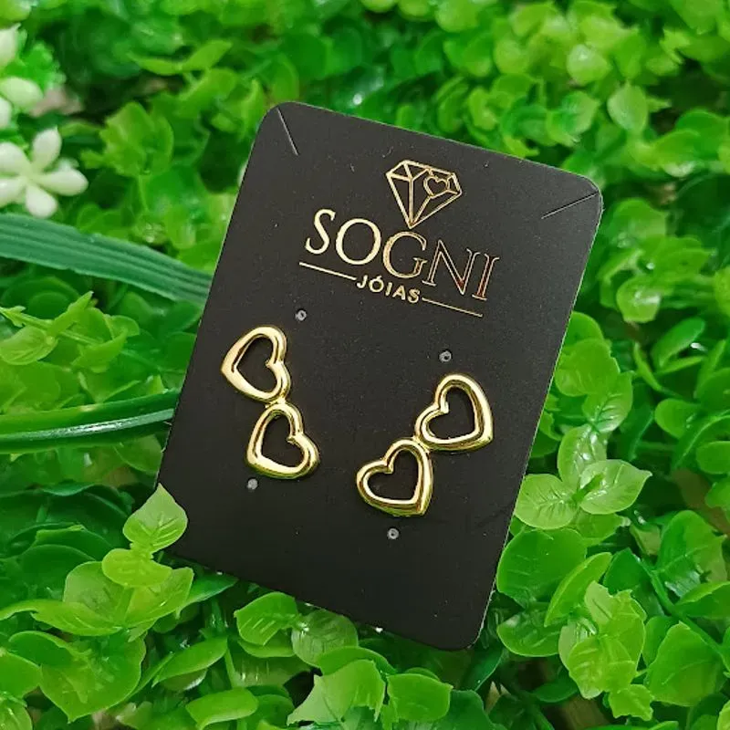 BR 2 CORACAO VAZADO 18K