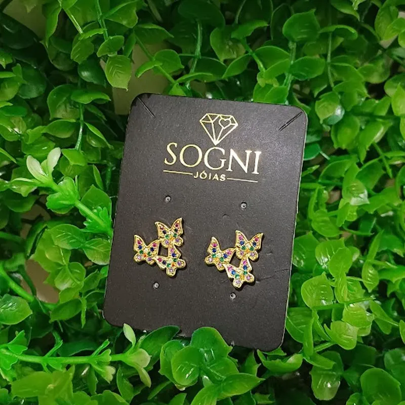 BR 3 BORBOLETAS COLOR CRAV 18K