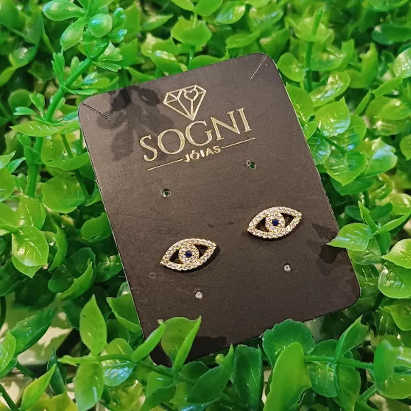 BR OLHO GREGO CRAV 18K