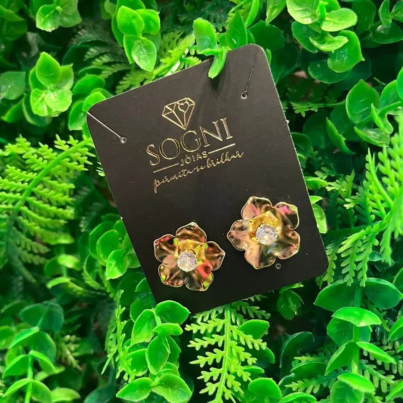 BRINCO G FLOR + ZIRC 18K