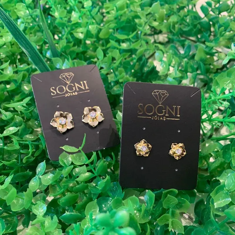 BRINCO M FLOR + ZIRC 18K