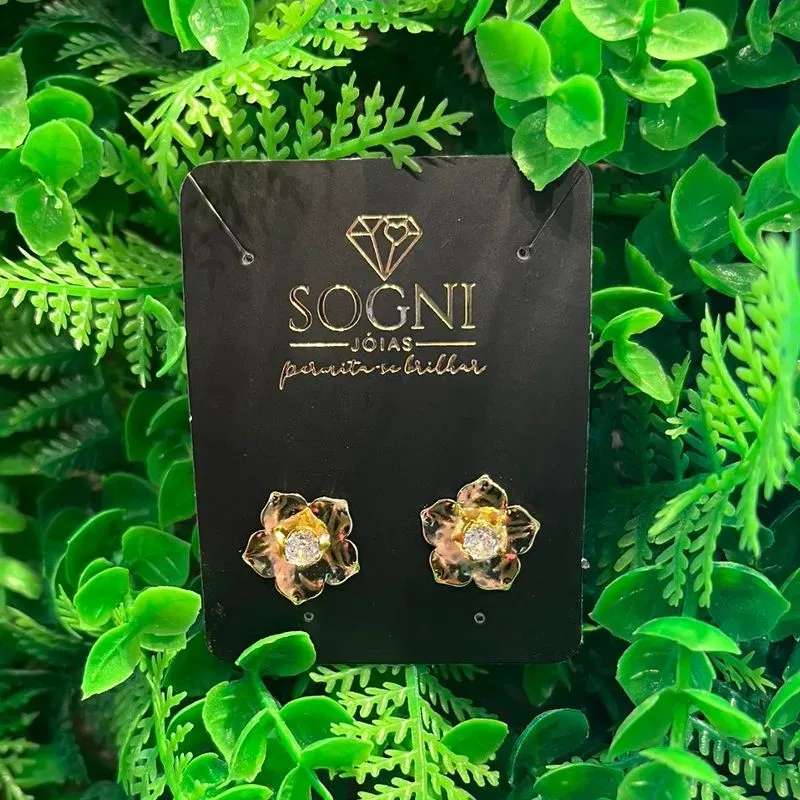 BRINCO M FLOR + ZIRC 18K