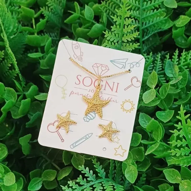 CONJ INF ESTRELA 18K