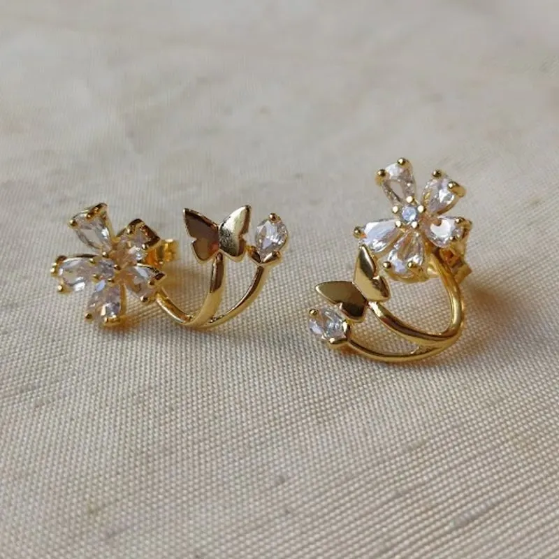 EAR JACKET FLOR 18K