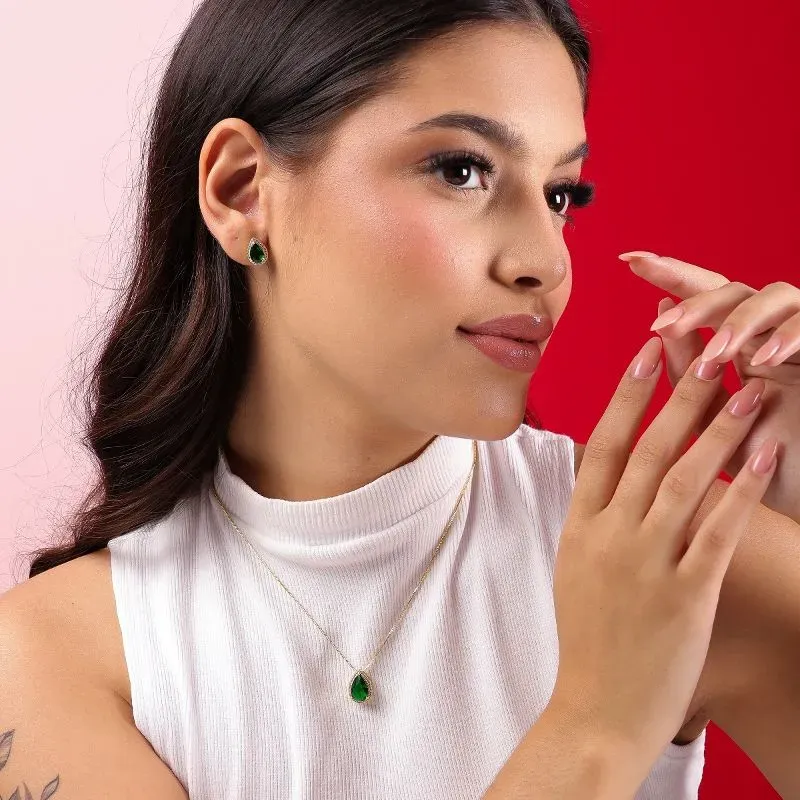 GARG GOTA VERDE CRAV 18K