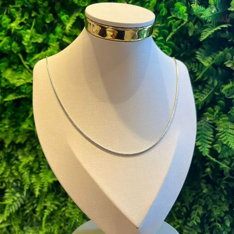 GARGANTILHA FIO RABO DE RATO 70CM - AÇO INOX