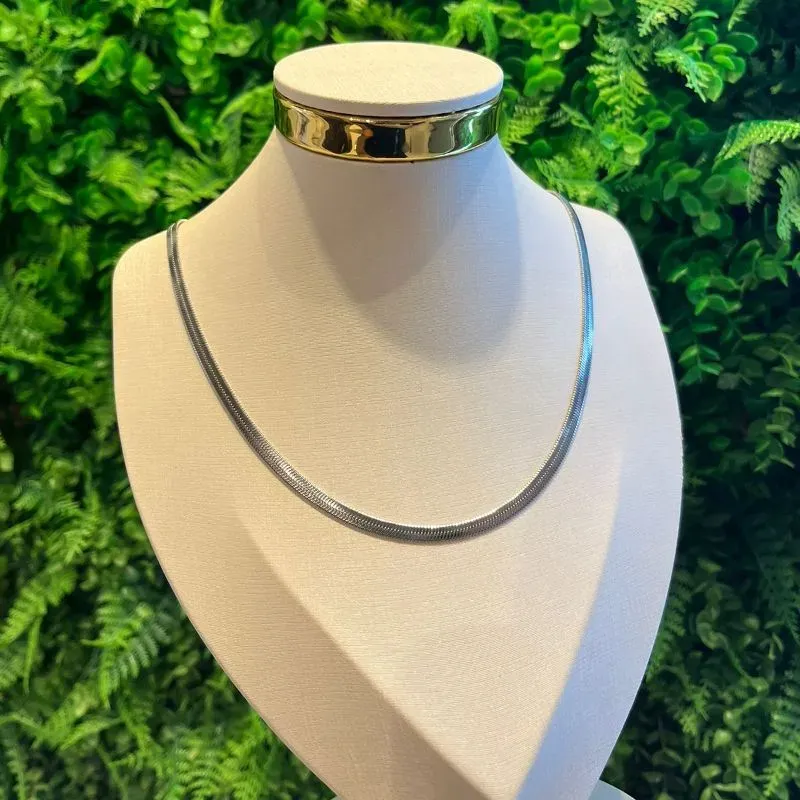 GARGANTILHA FITA 45CM - AÇO INOX