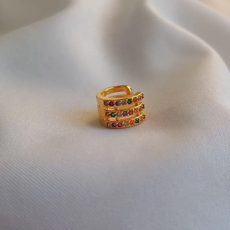 PIRCING FAKE TRIPLO COLOR 18K